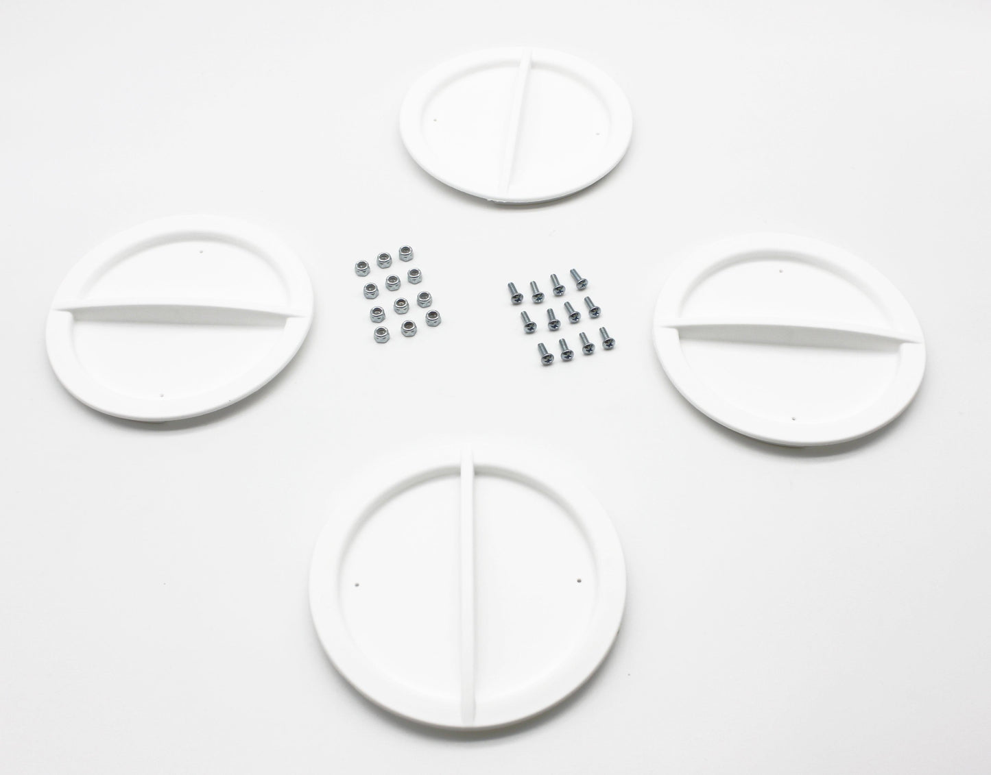 Flame King Dual 30LB LP Propane Tank Light Plastic Heavy Duty Cover RV Trailer White