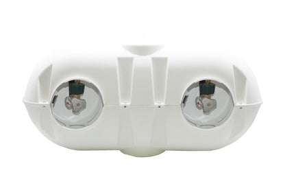 Flame King Dual 30LB LP Propane Tank Light Plastic Heavy Duty Cover RV Trailer White