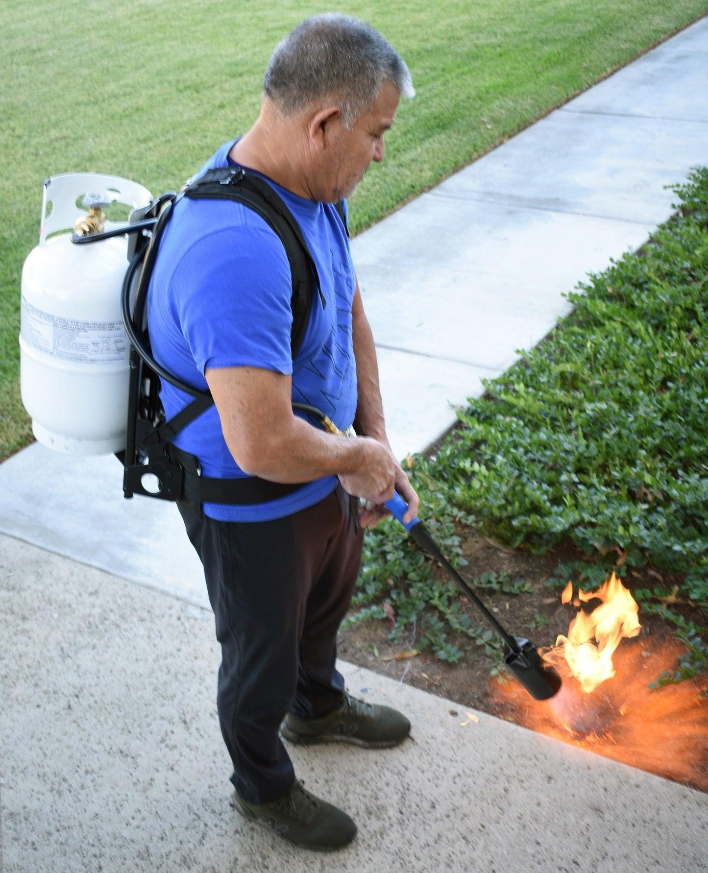 Flame King Metal Alice Frame Backpack Carrier for 10LB Propane Cylinder and Weed Torch