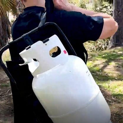 Flame King Metal Alice Frame Backpack Carrier for 10LB Propane Cylinder and Weed Torch