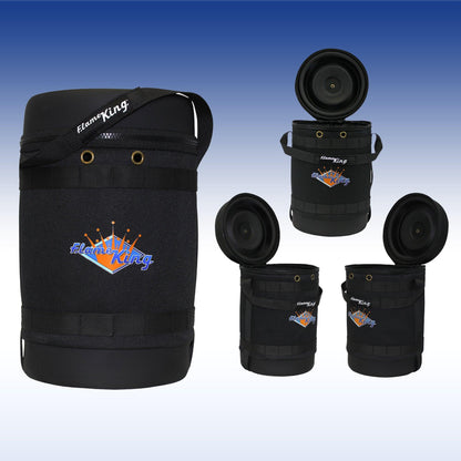 Flame King Propane Gas Hauler Kit 5lb Propane Tank, Adapter Hose and Insulated Protective Carry Case