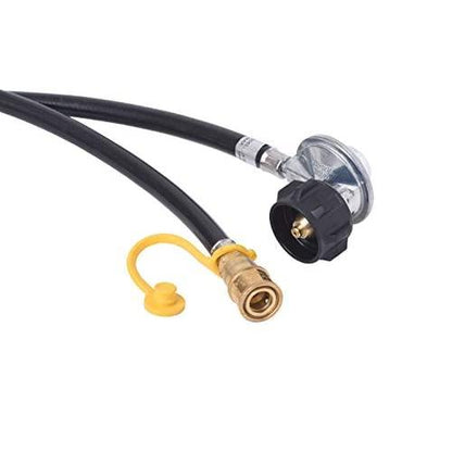 Flame King Propane Regulator Hose with Quick Connect - 12 feet
