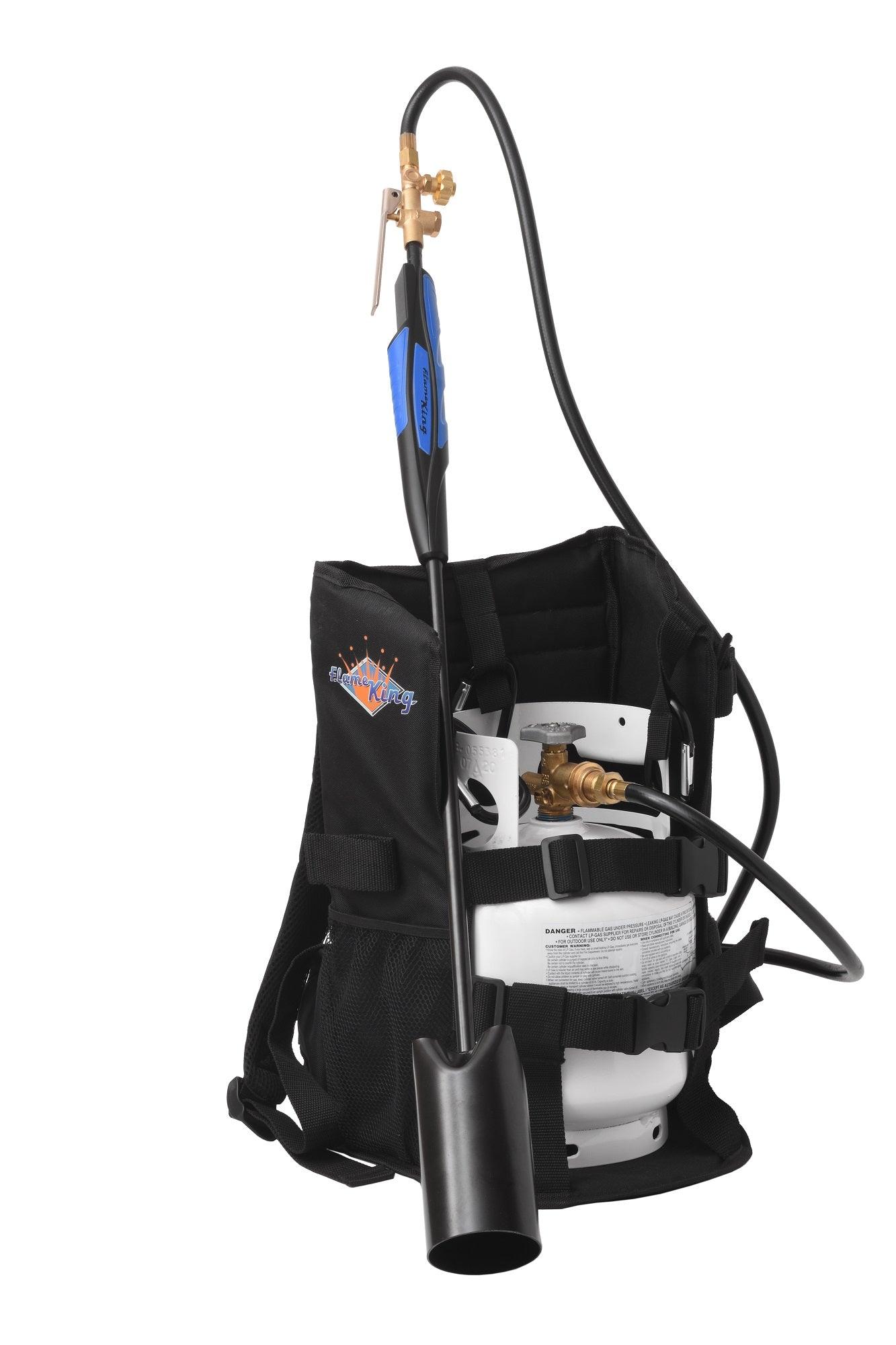 Flame King Propane Tank Backpack Carrier for 5lb or 10lb Cylinder For Weed Burner Torch
