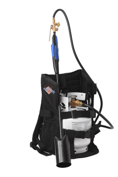 Flame King Propane Tank Backpack Carrier for 5lb or 10lb Cylinder For Weed Burner Torch