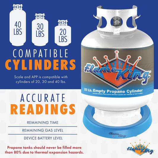 Flame King Smart Wireless Gauge Propane Tank Scale