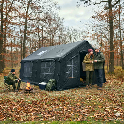 Coody Familia AirTent 13.6 Black Inflatable Tent House for Camping (2-8 Person)