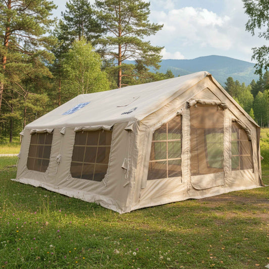 Coody Familia AirTent 17.2 Beige Inflatable Tent House for Camping (2-10 Person)