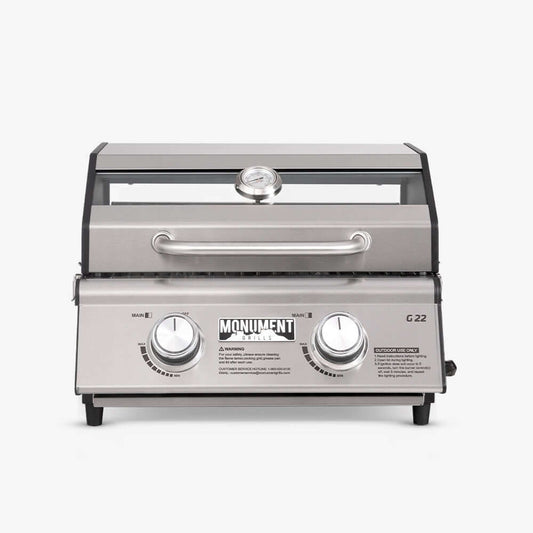 Monument Grills G22 | Stainless Tabletop Propane Gas Grill
