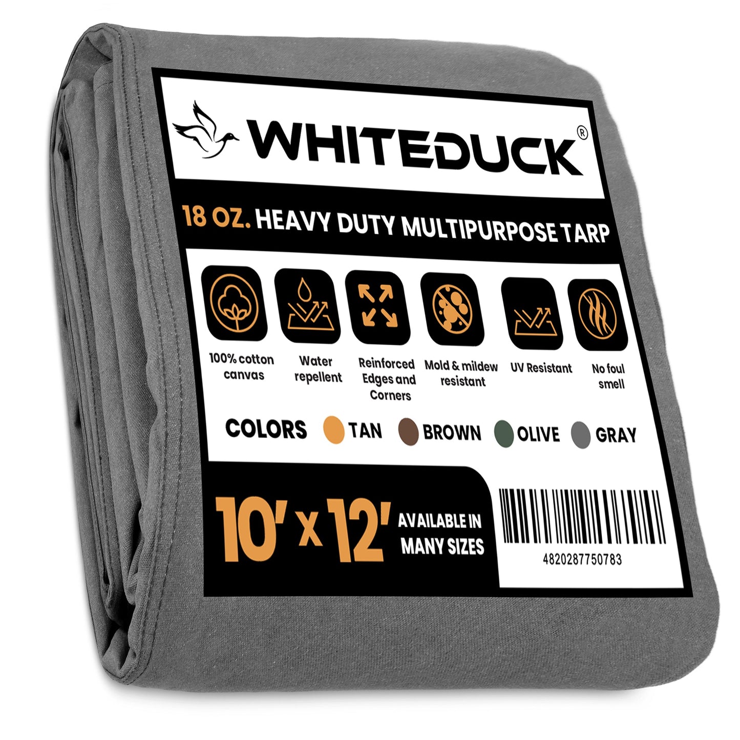 White Duck Outdoors 18 oz. 100% Cotton Canvas Tarp