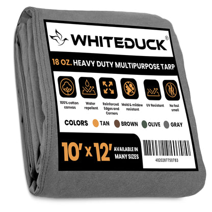 White Duck Outdoors 18 oz. 100% Cotton Canvas Tarp