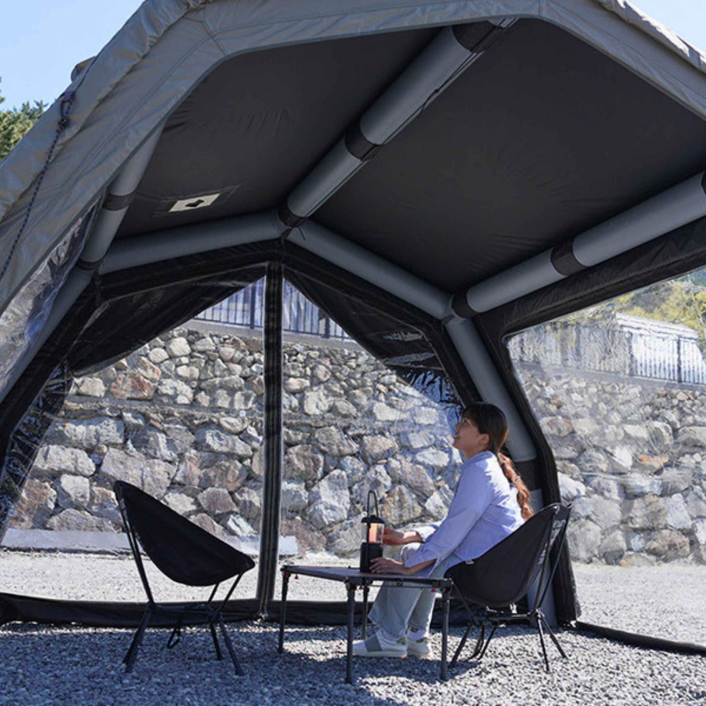 Coody AirTarp Pro Inflatable Canopy Extension for 17.2 Pro, 10.0 Pro & Hub Pro AirTents – Gray