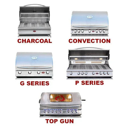 Cal Flame Laguna Q Platinum Series 3-Piece BBQ Island - GPV-3100