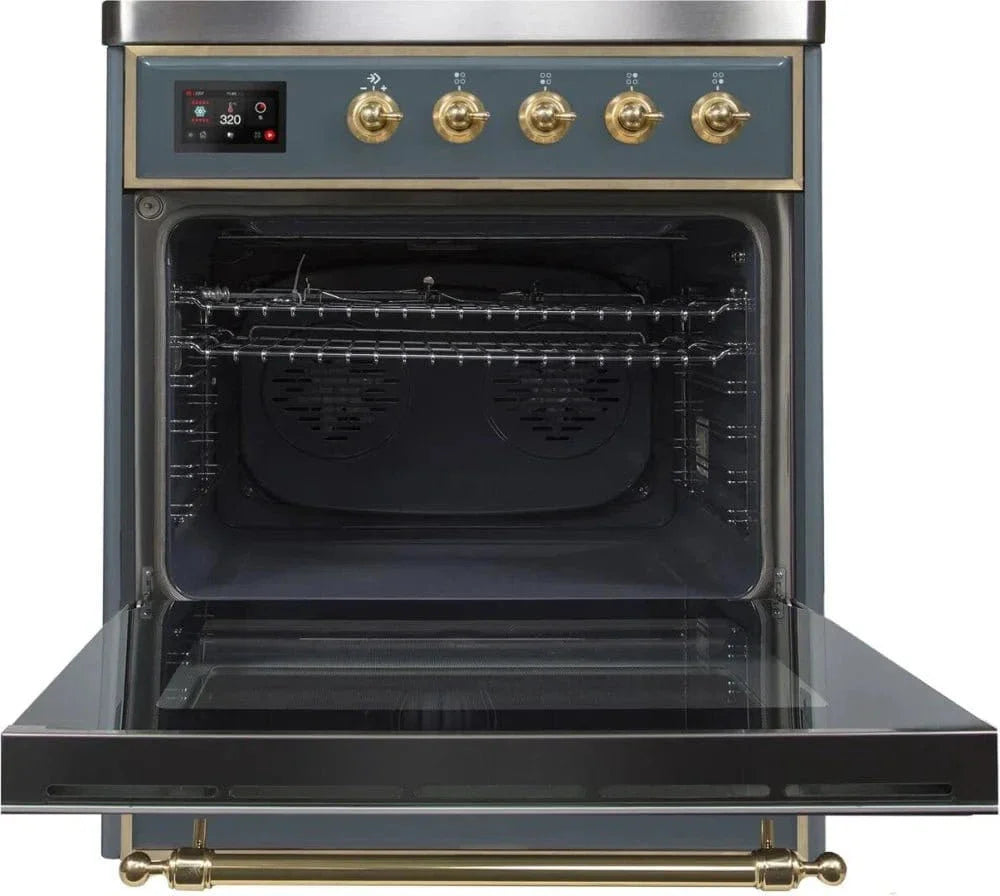 ILVE 30 in. Majestic II Series Induction Range 4 Element Stove Electric Oven UMI30NE3BGG