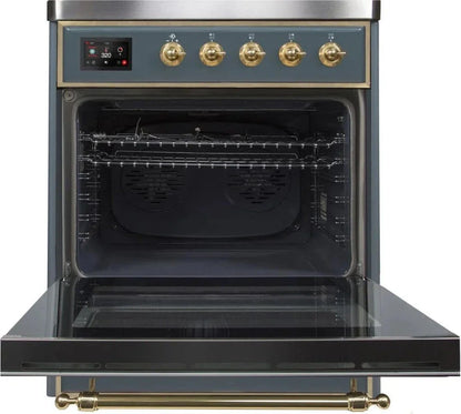 ILVE 30 in. Majestic II Series Induction Range 4 Element Stove Electric Oven UMI30NE3BGG