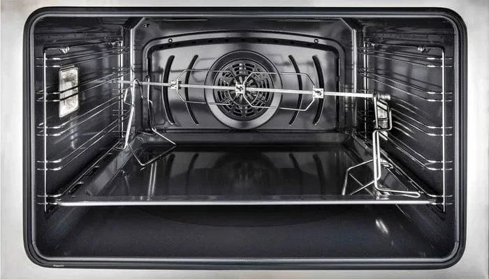ILVE Majestic II 36" Dual Fuel Range White Bronze Trim UM09FDNS3WHB