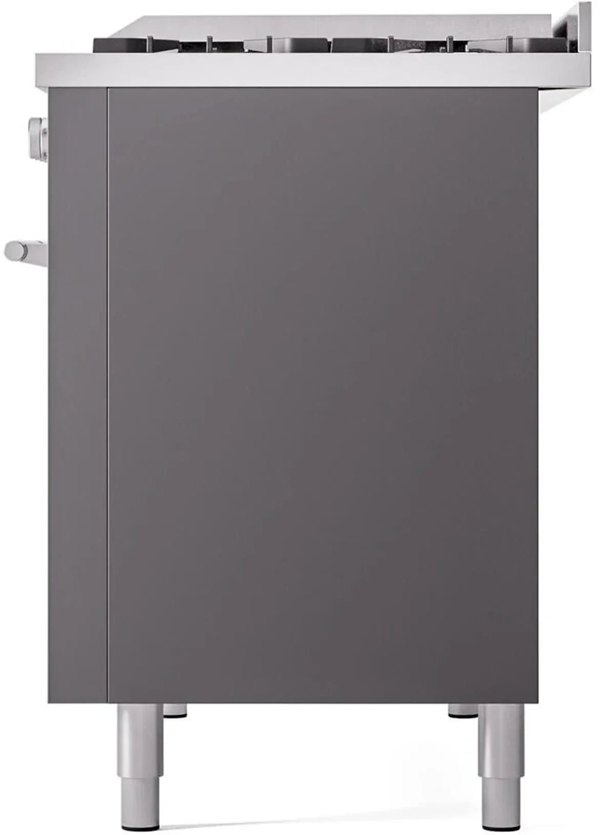 ILVE Professional Plus II 48" Dual Fuel Range in Matte Graphite UP48FWMPMG