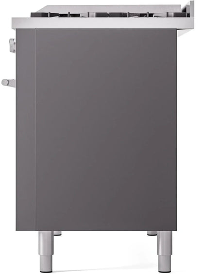 ILVE Professional Plus II 48" Dual Fuel Range in Matte Graphite UP48FWMPMG