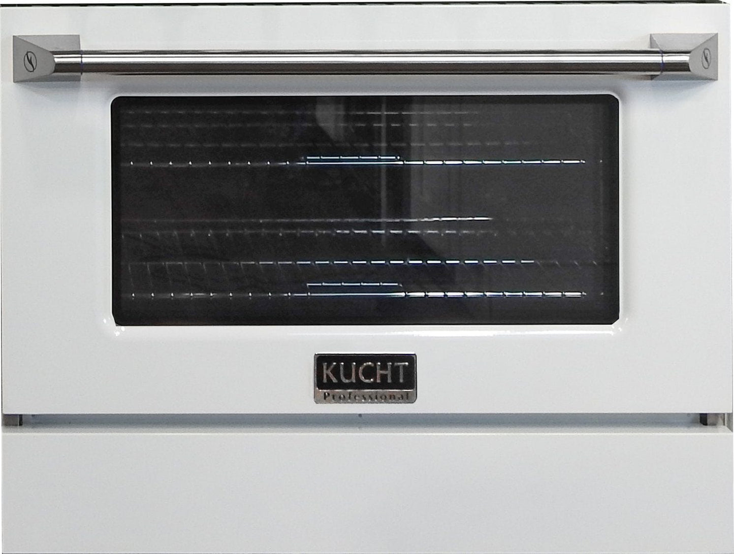Kucht 30" Gas Range in Stainless Steel with White Oven Door, KNG301-W
