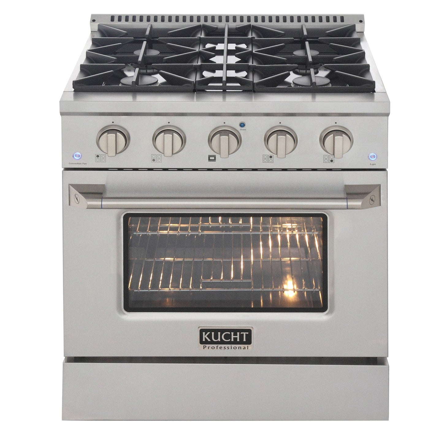 Kucht 30” Pro-Style Kitchen Dual Fuel Range - KDF302-B