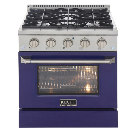 Kucht 30” Pro-Style Kitchen Dual Fuel Range - KDF302-B
