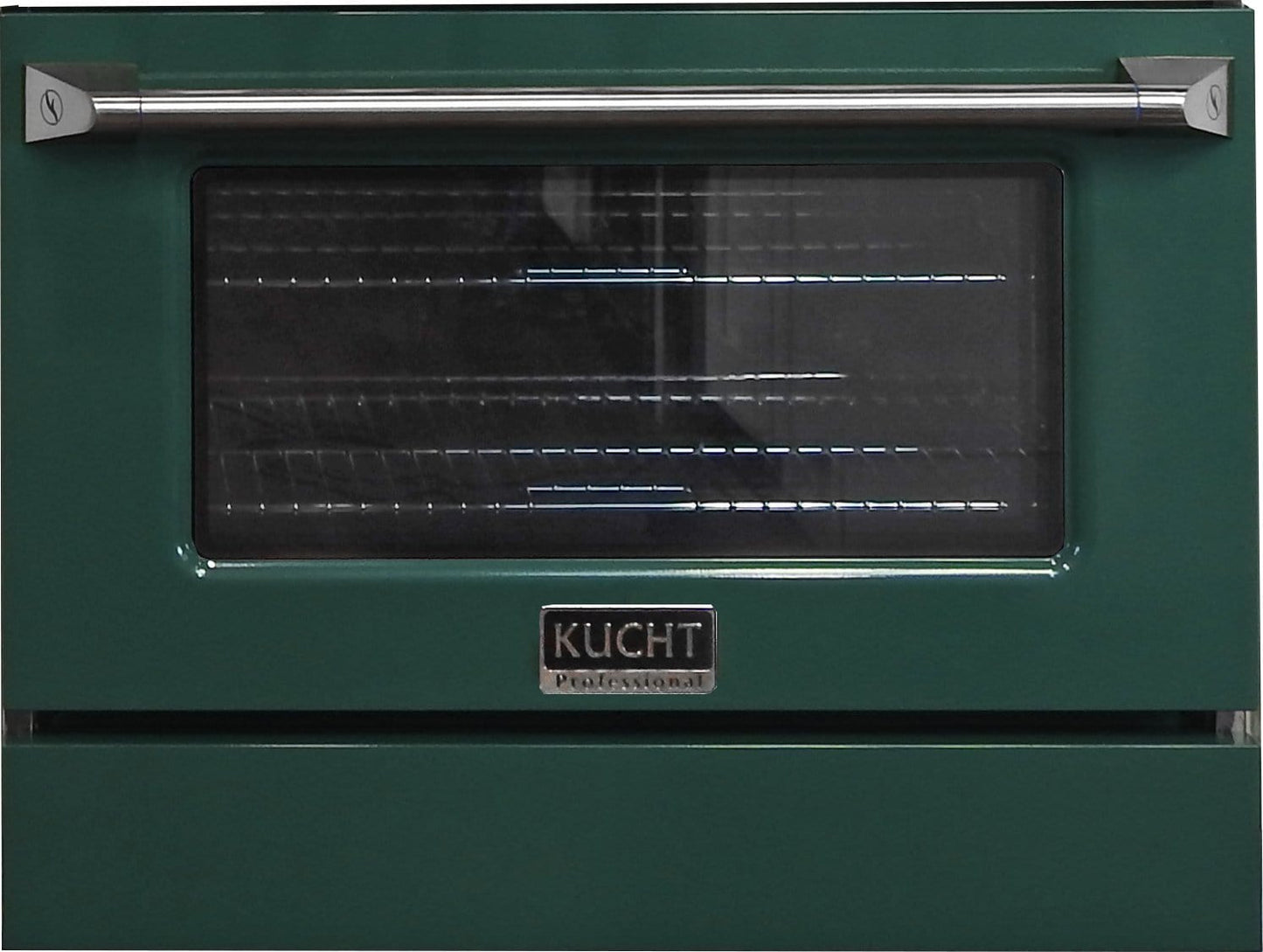 Kucht 30" Propane Range, Stainless Steel, Green Oven Door, KNG301/LP-G