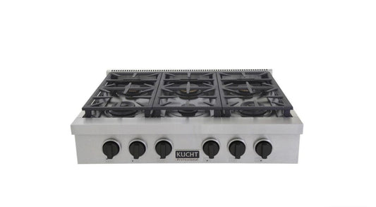 KUCHT 36 Inch Gas Sealed Burner Rangetop-KFX369T-K