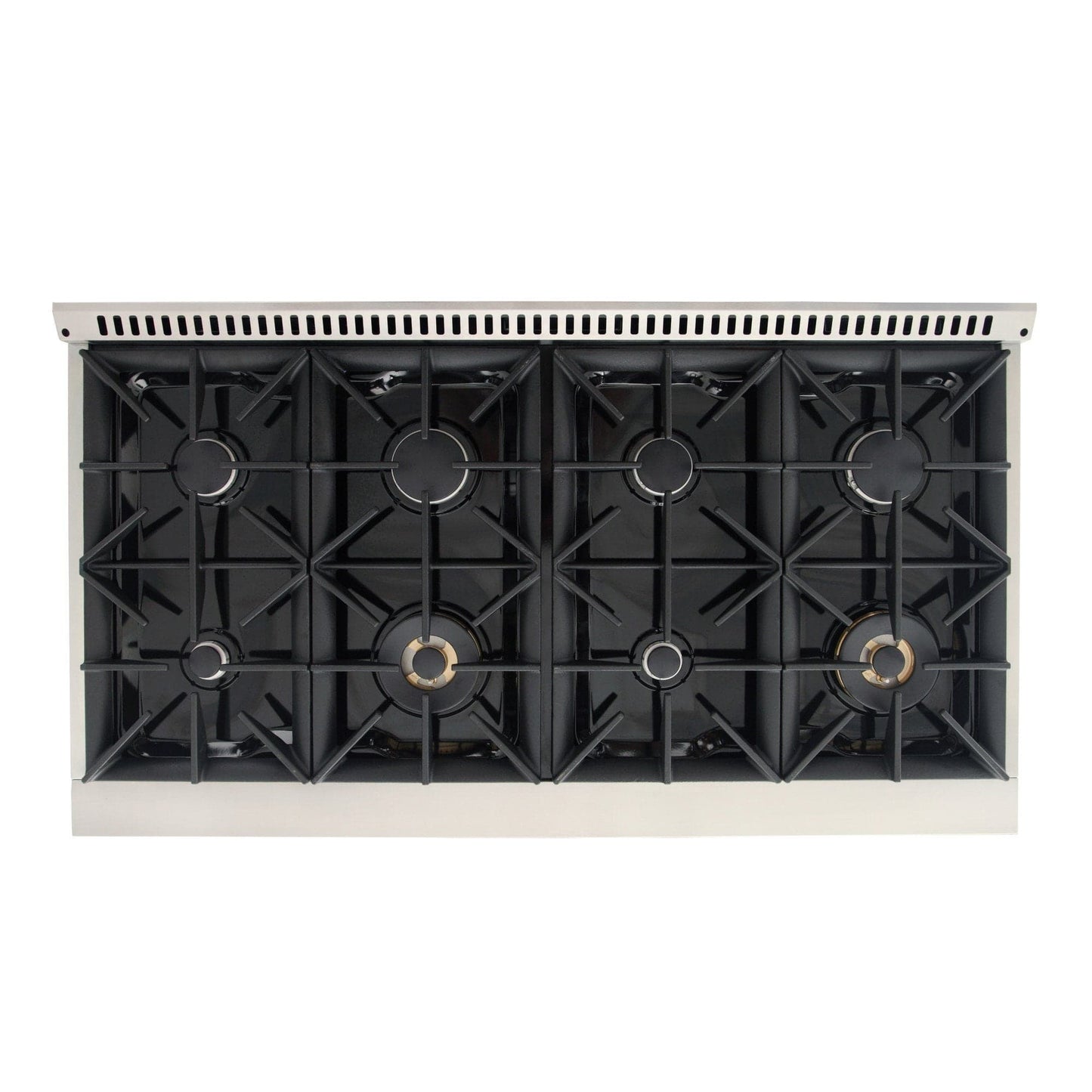 Kucht 48" Propane Range, Stainless Steel, Black Doors, KNG481/LP-K