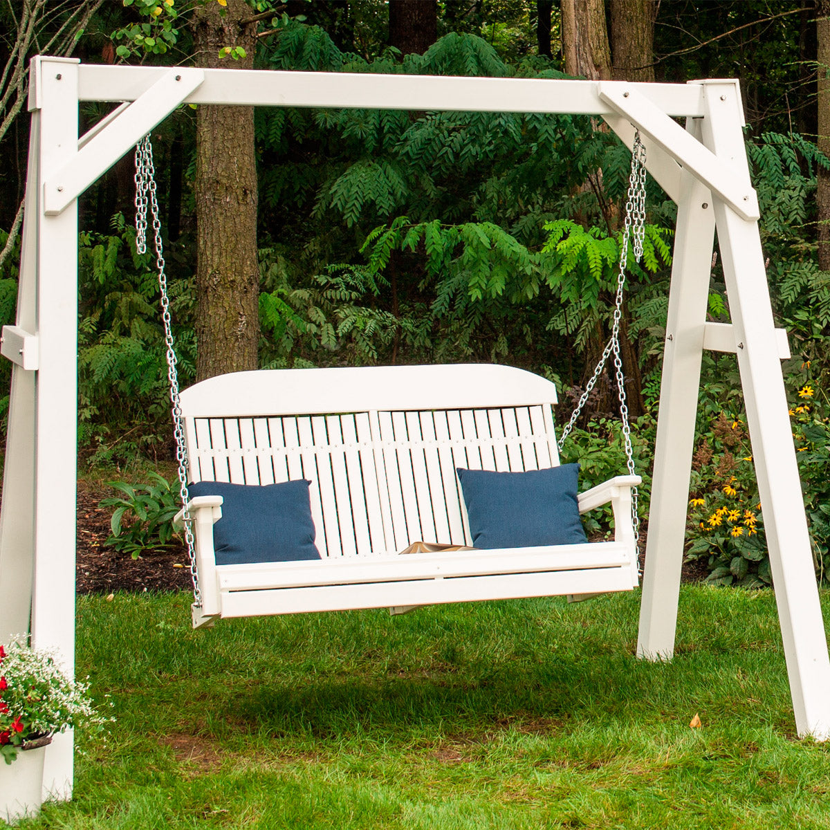 LuxCraft Poly A-Frame Vinyl Swing Stand