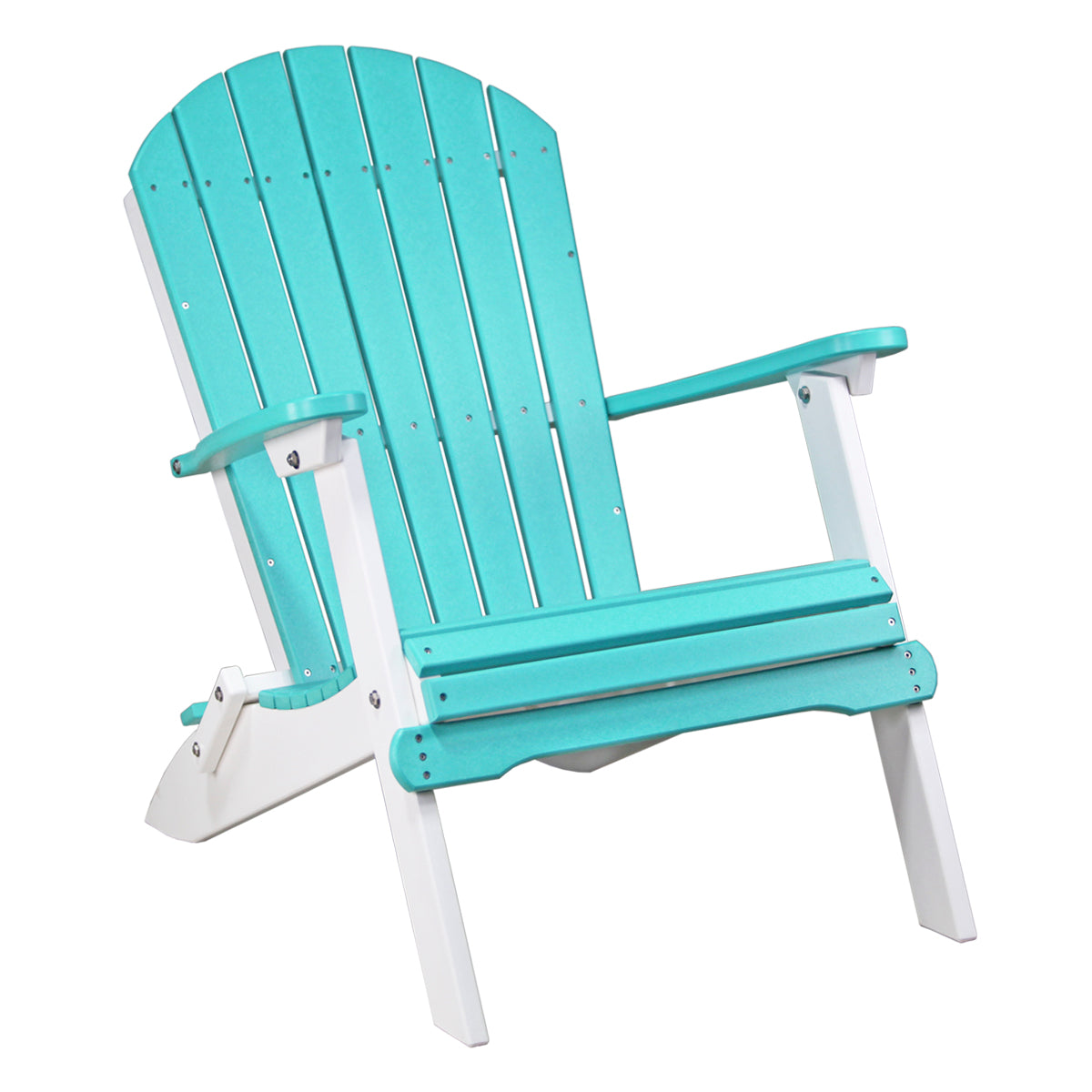 LuxCraft Poly Folding Adirondack Chair