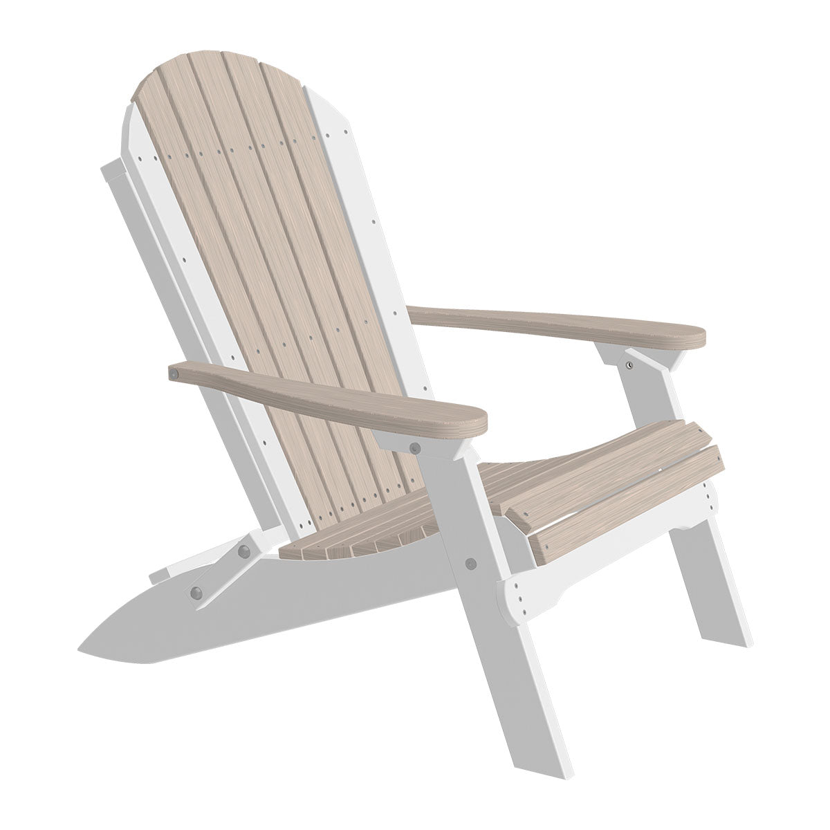 LuxCraft Poly Folding Adirondack Chair