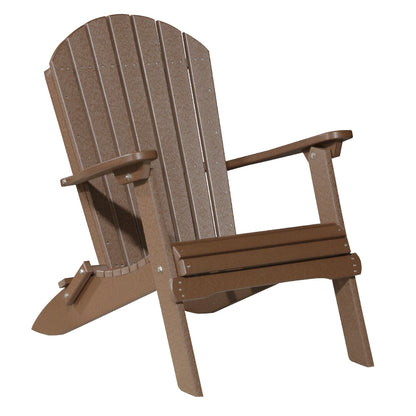 LuxCraft Poly Folding Adirondack Chair