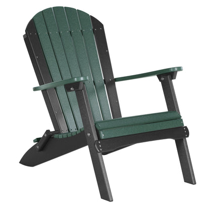 LuxCraft Poly Folding Adirondack Chair