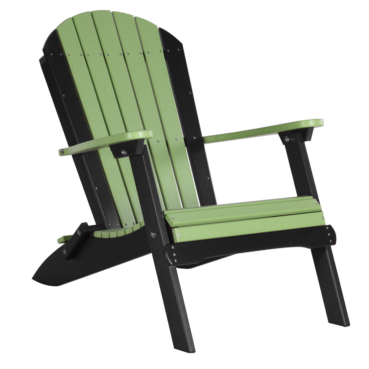 LuxCraft Poly Folding Adirondack Chair