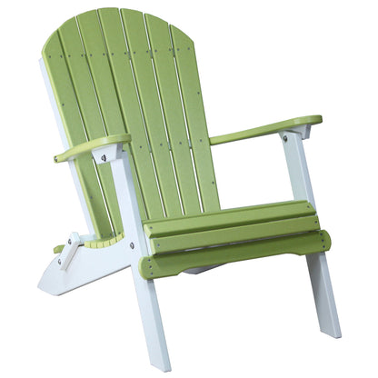 LuxCraft Poly Folding Adirondack Chair