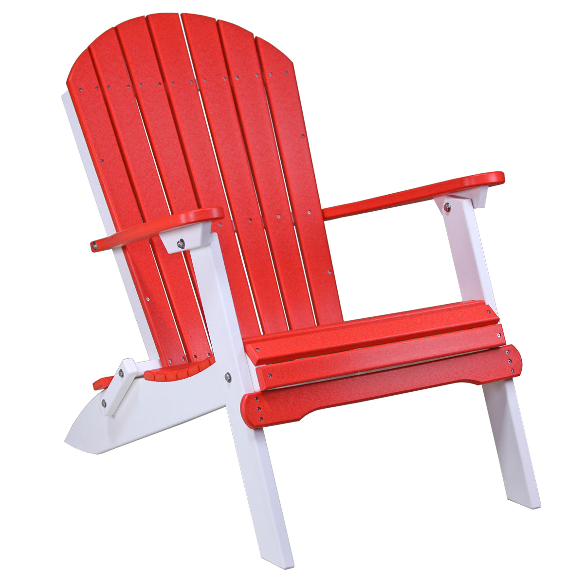 LuxCraft Poly Folding Adirondack Chair