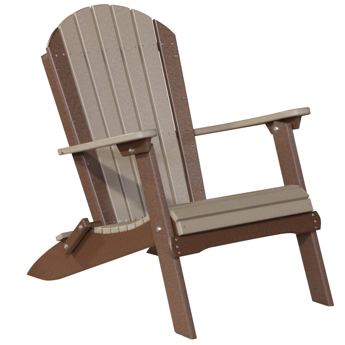 LuxCraft Poly Folding Adirondack Chair