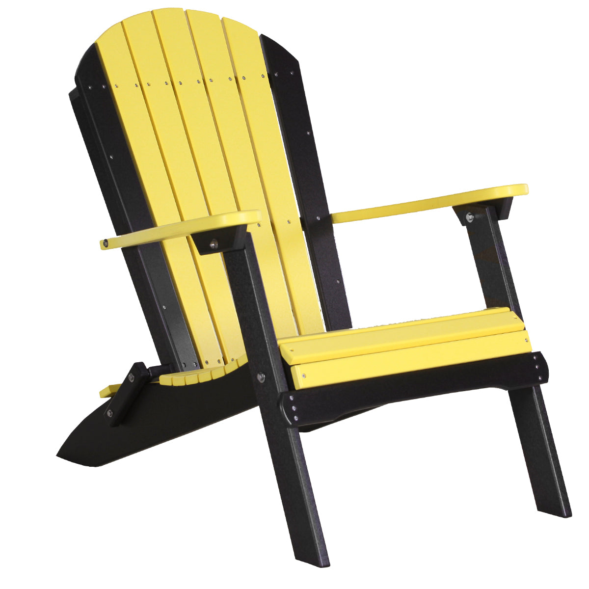 LuxCraft Poly Folding Adirondack Chair