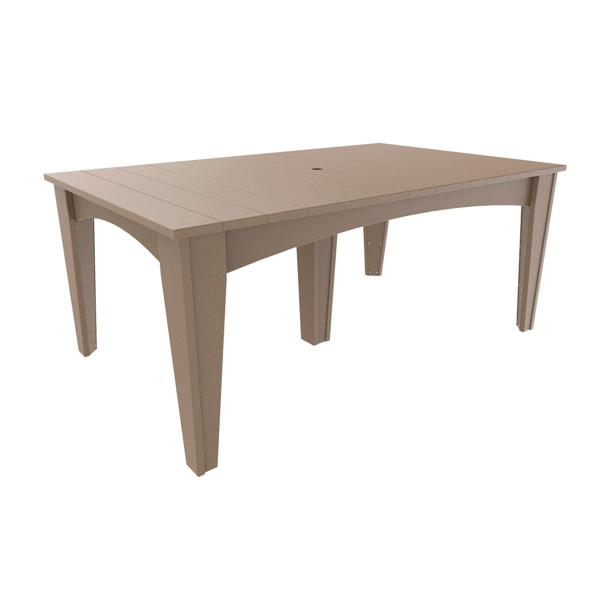 LuxCraft Poly 44" x 72" Island Dining Rectangle Table