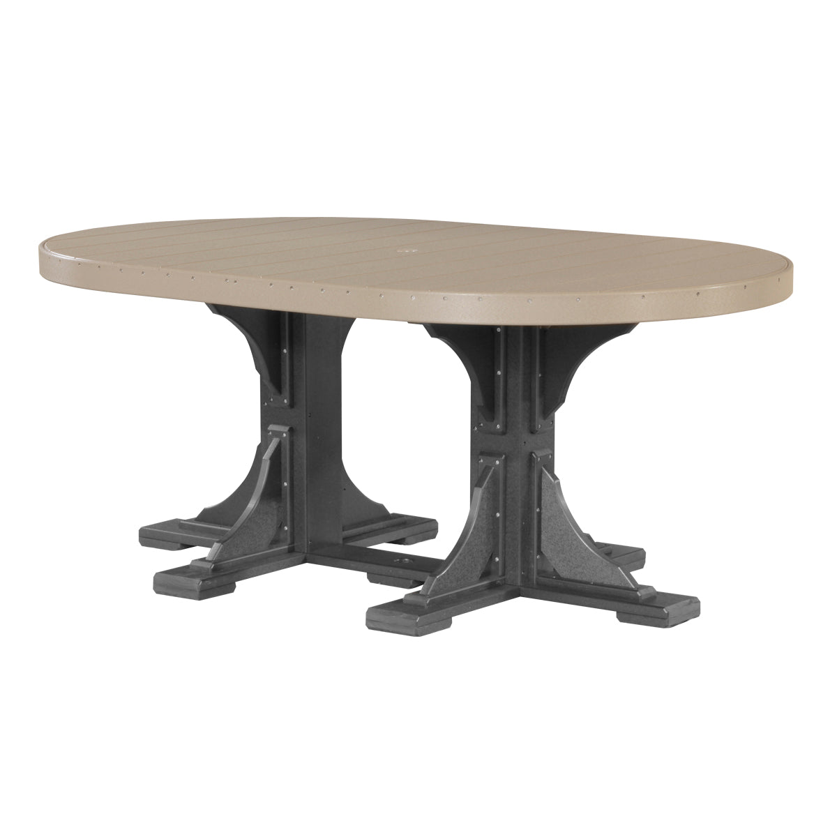 LuxCraft Poly 4' x 6' Round Table