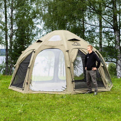 Coody Aurora Dome Forest Green Inflatable Shelter for 2-4 person