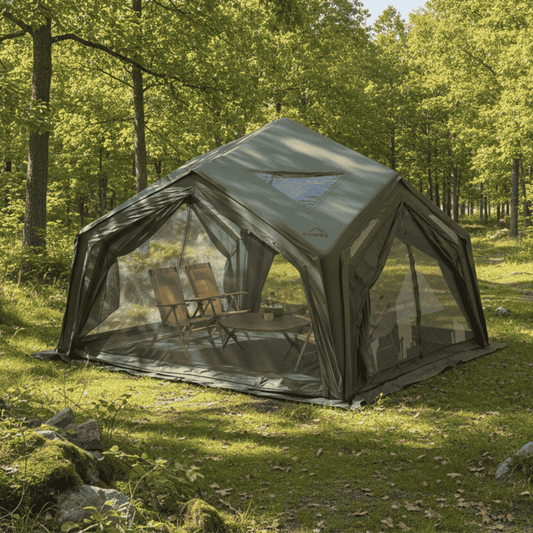 Coody AirTent Hub Shelter Forest Green Inflatable Tents for Camping (2-6 Person)