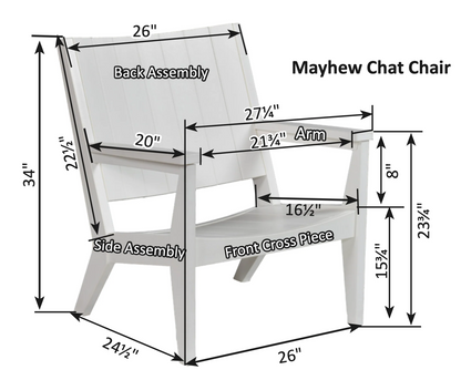 Berlin Gardens Mayhew Poly Chat Chair