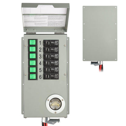 Nature's Generator 120V 30A 6-Circuit Manual Transfer Switch
