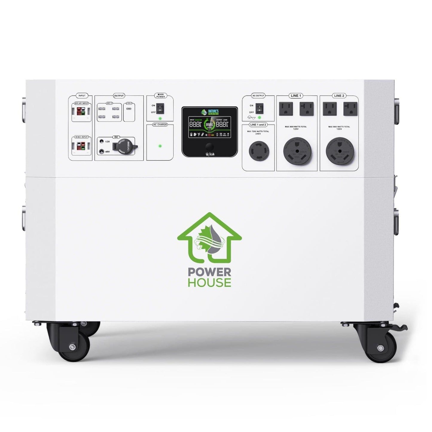 Nature’s Generator Powerhouse with Solar Panel