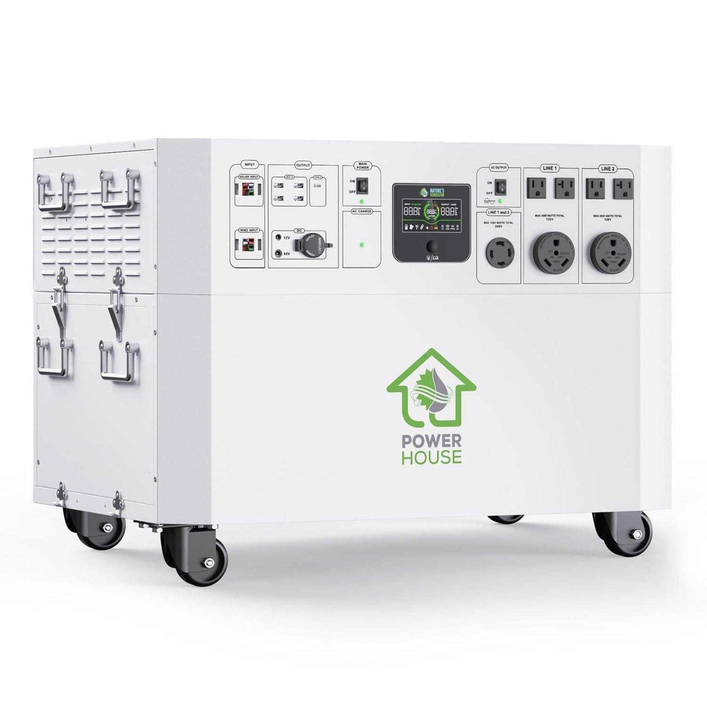 Nature’s Generator Powerhouse with Solar Panel
