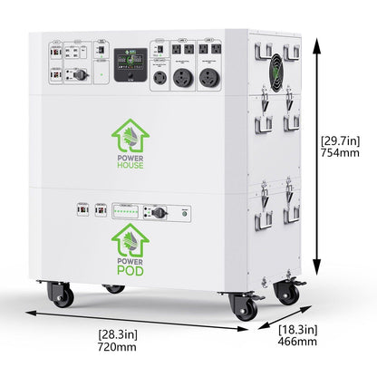 Nature’s Generator Powerhouse with Solar Panel and Transfer Switch