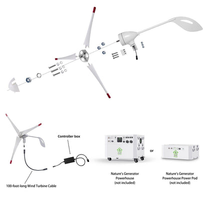 Nature’s Generator Powerhouse Solar and Wind Generator