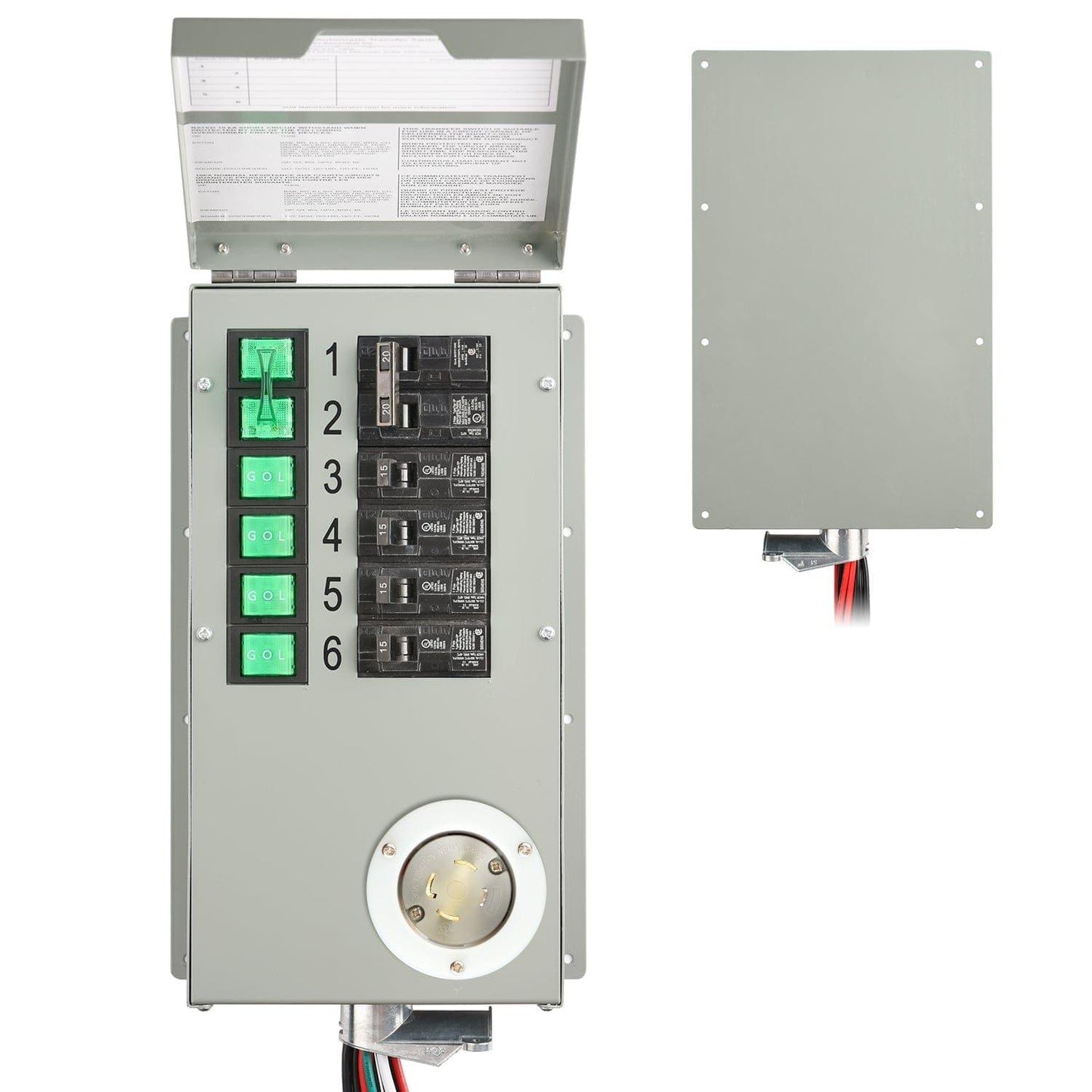 Nature's Generator 120V/240V 30A 6-Circuit Manual Transfer Switch