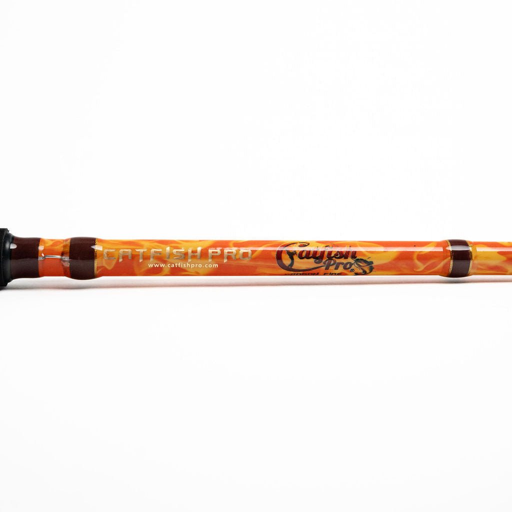 Catfish Pro Orange Dragon Fire Casting Glow Rod