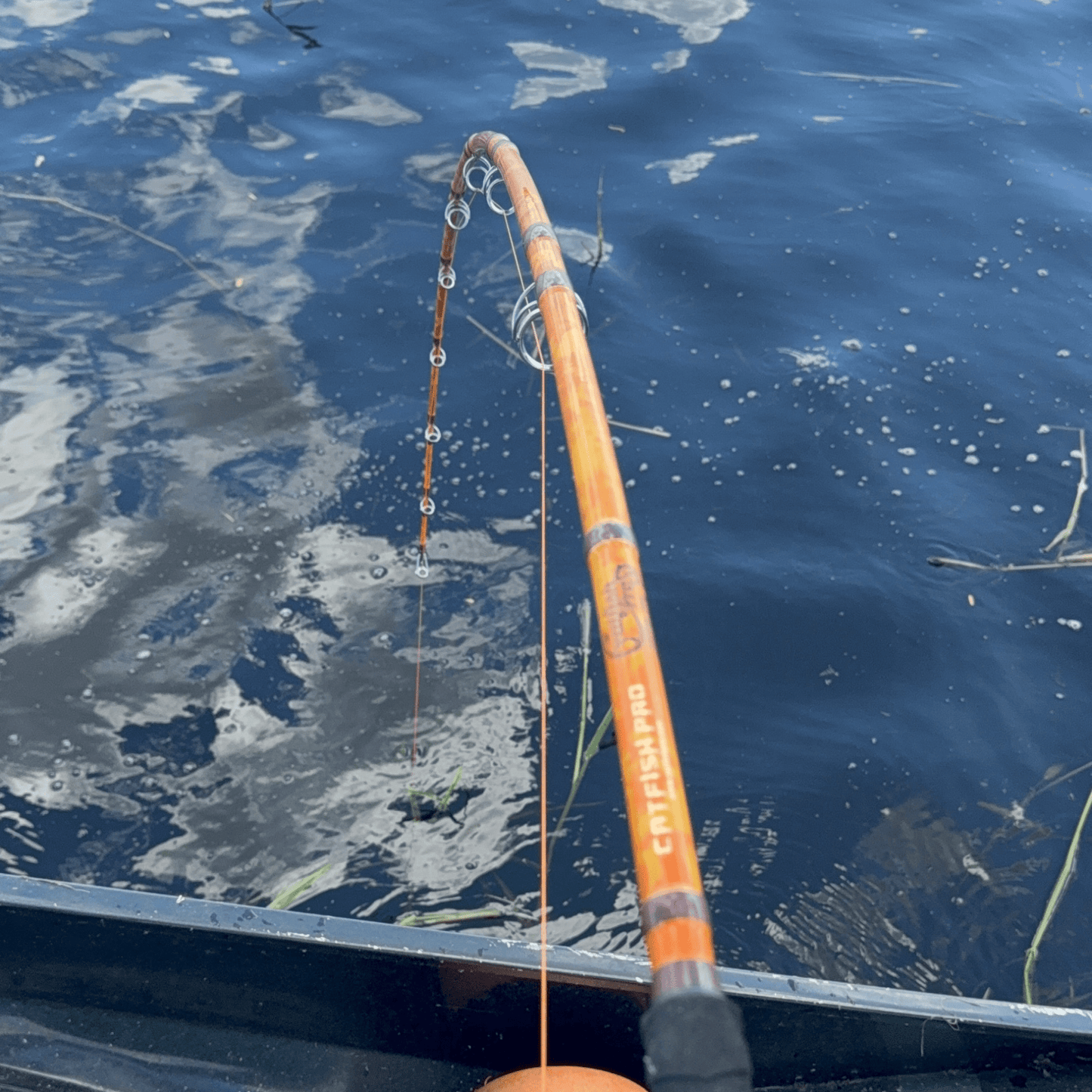 Catfish Pro Orange Dragon Fire Casting Glow Rod